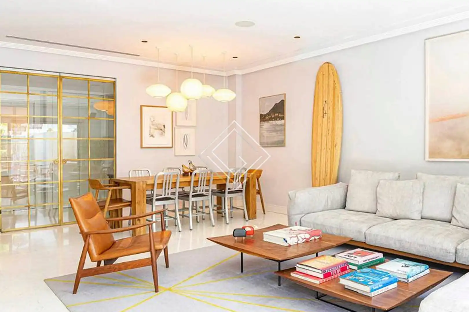 Sala de estar de Piso de alquiler en Madrid con Aire acondicionado, Calefacción y Terraza