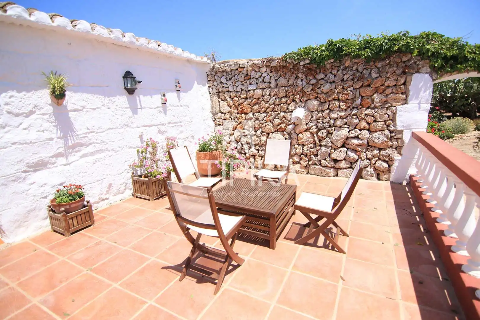 Terraza de Finca rústica en venta en Maó - Mahón con Aire acondicionado, Piscina y Horno