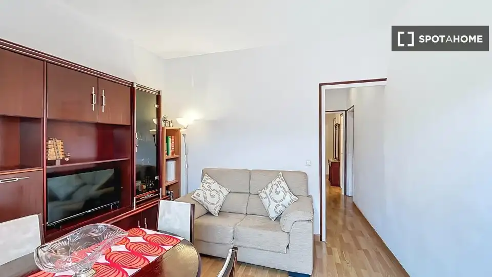Sala d'estar de Pis de lloguer en Barcelona amb Aire condicionat, Calefacció i Moblat