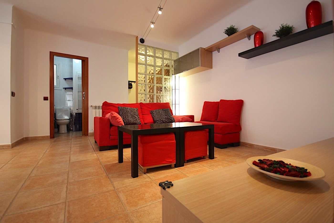 Living room of Flat to rent in  Barcelona Capital  with Air Conditioner, Heating and Terrace