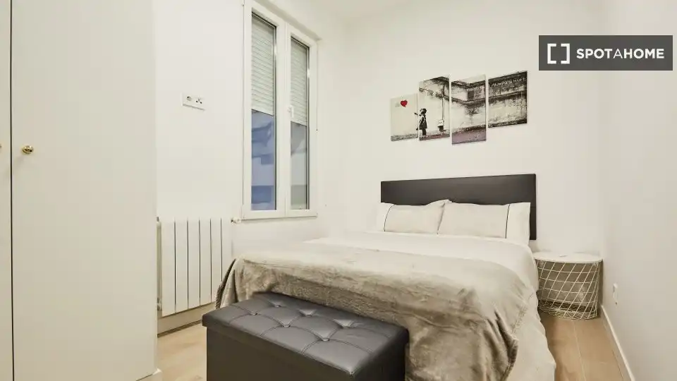 Habitación de Piso de alquiler en Madrid con Aire acondicionado, Calefacción y Amueblado