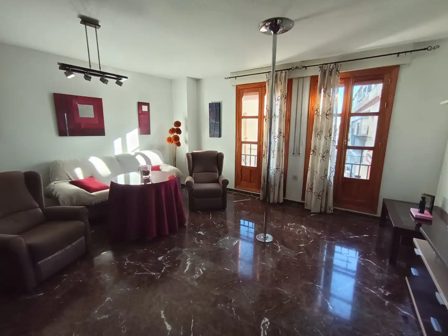Sala d'estar de Pis de lloguer en Jaén amb Aire condicionat, Calefacció i Moblat