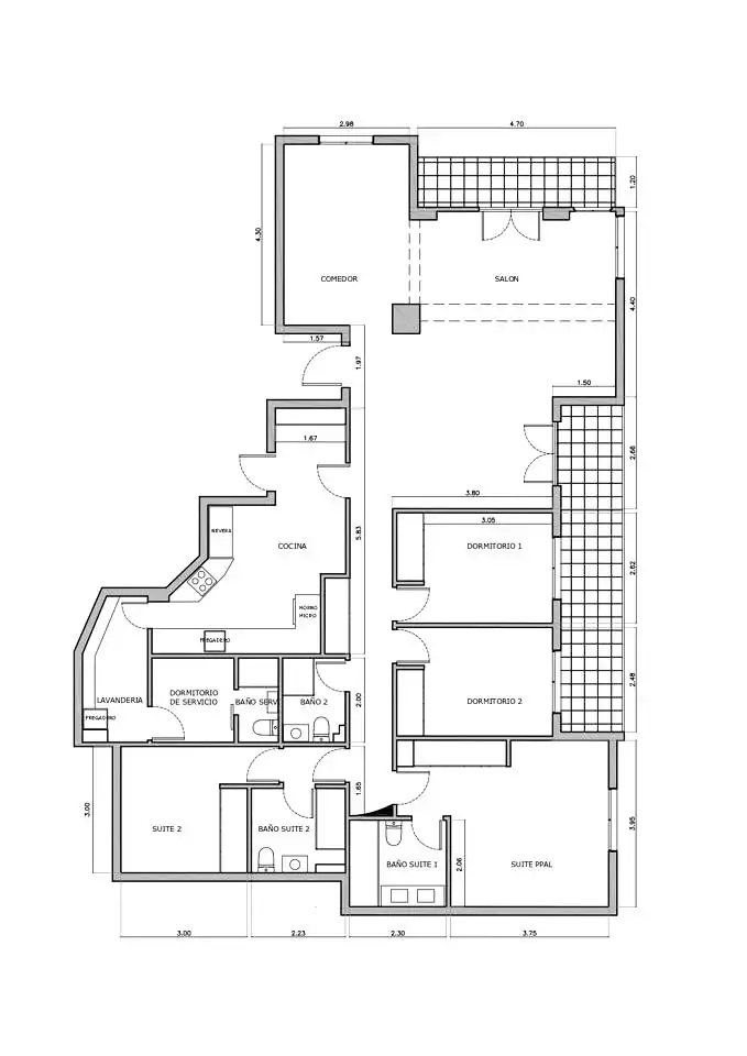 Wohnung zur Miete in Madrid mit Heizung, Terrasse und Haustiere erlaubt
