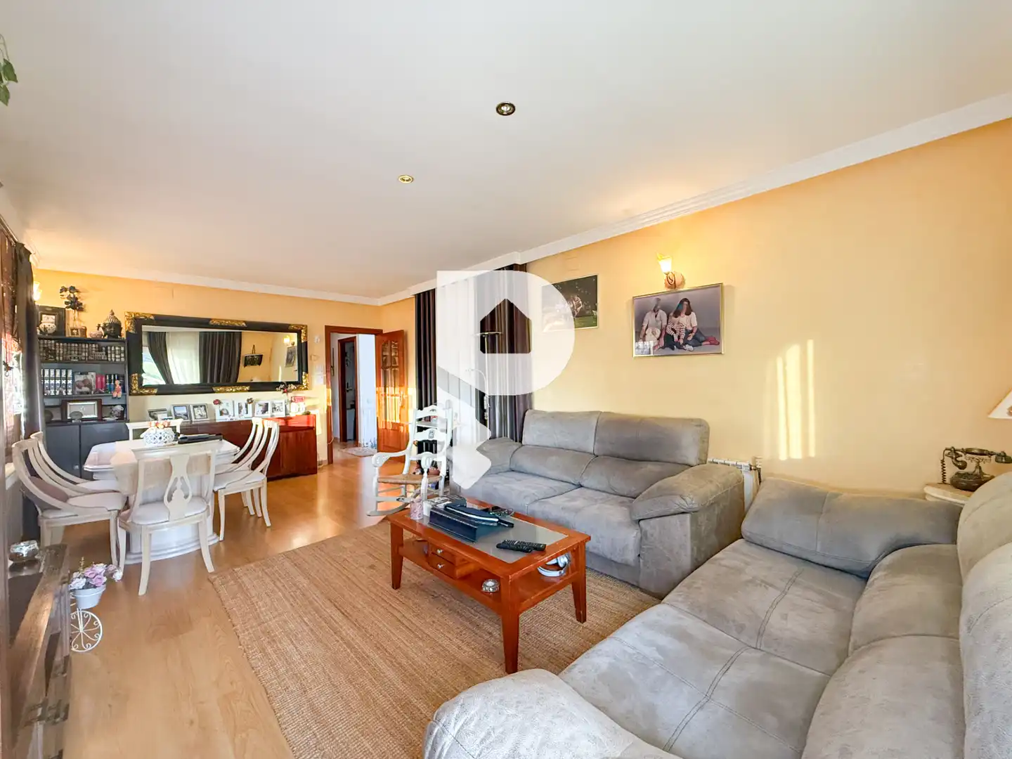 Sala d'estar de Casa o xalet en venda en Sant Esteve Sesrovires amb Aire condicionat, Calefacció i Jardí privat