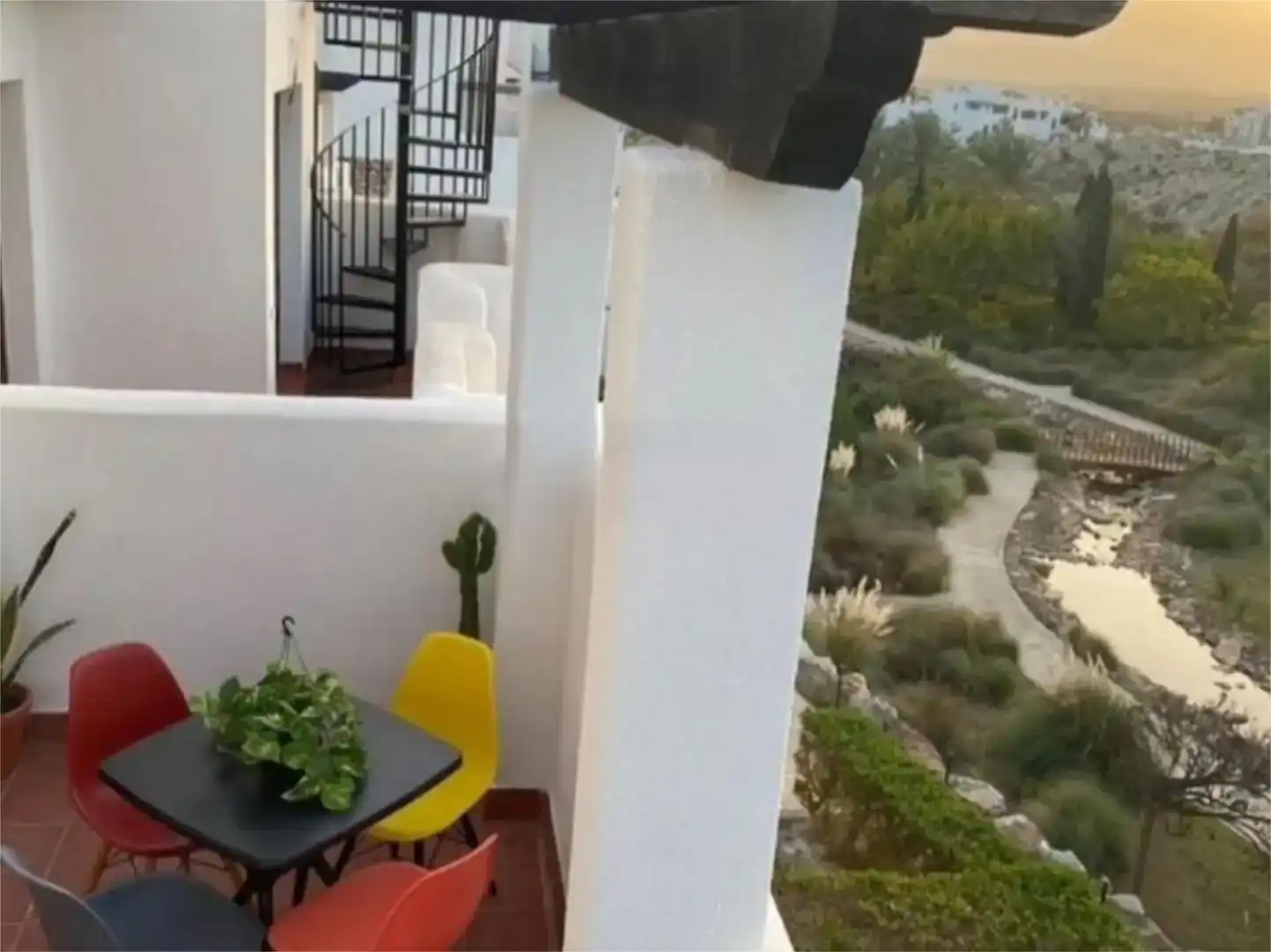 Balcony of Flat for rent in Vera  with Air Conditioner, Swimming Pool and Balcony