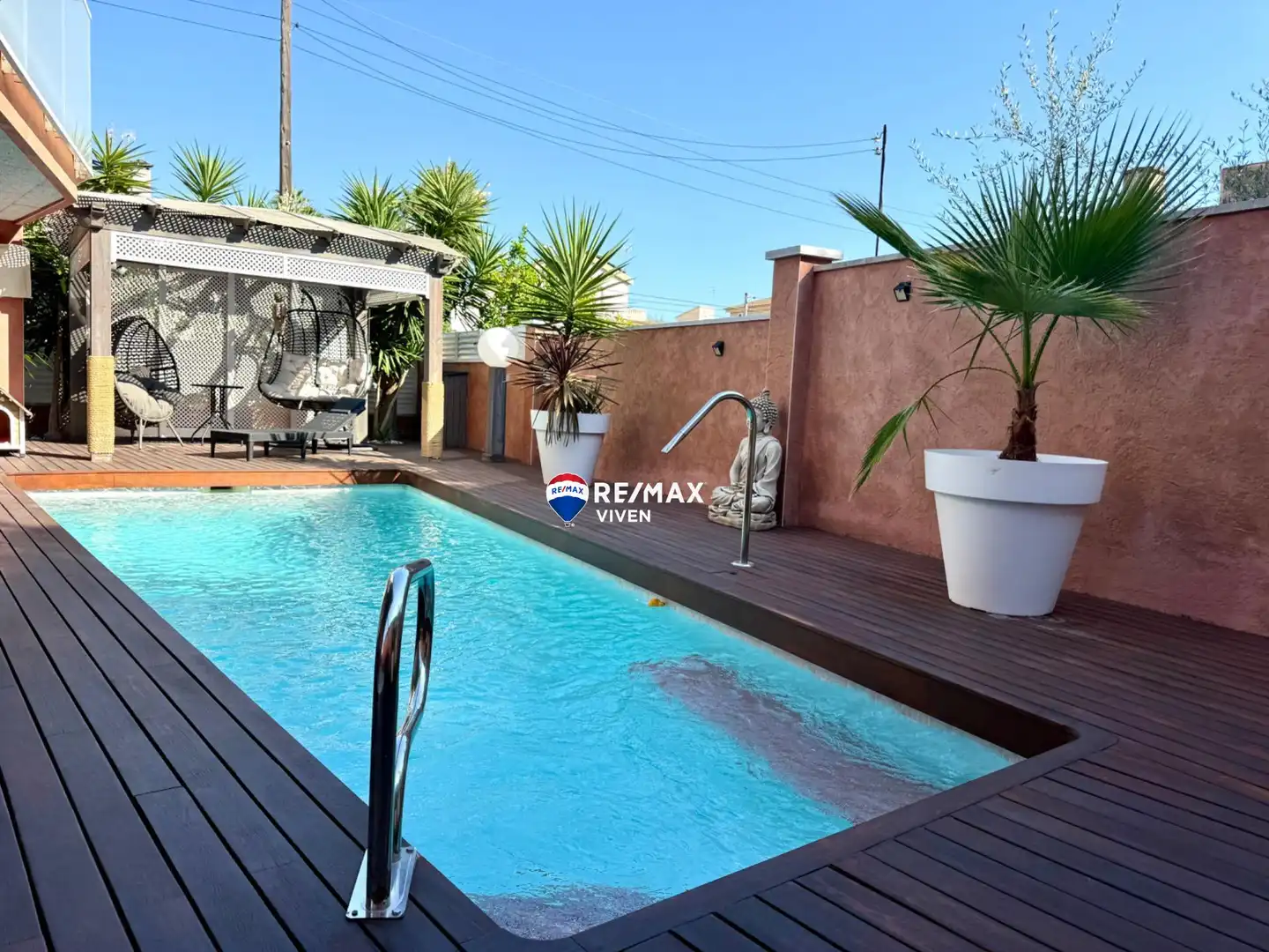 Swimming pool of Houses for sale in Cunit  with Air Conditioner, Private garden and Terrace