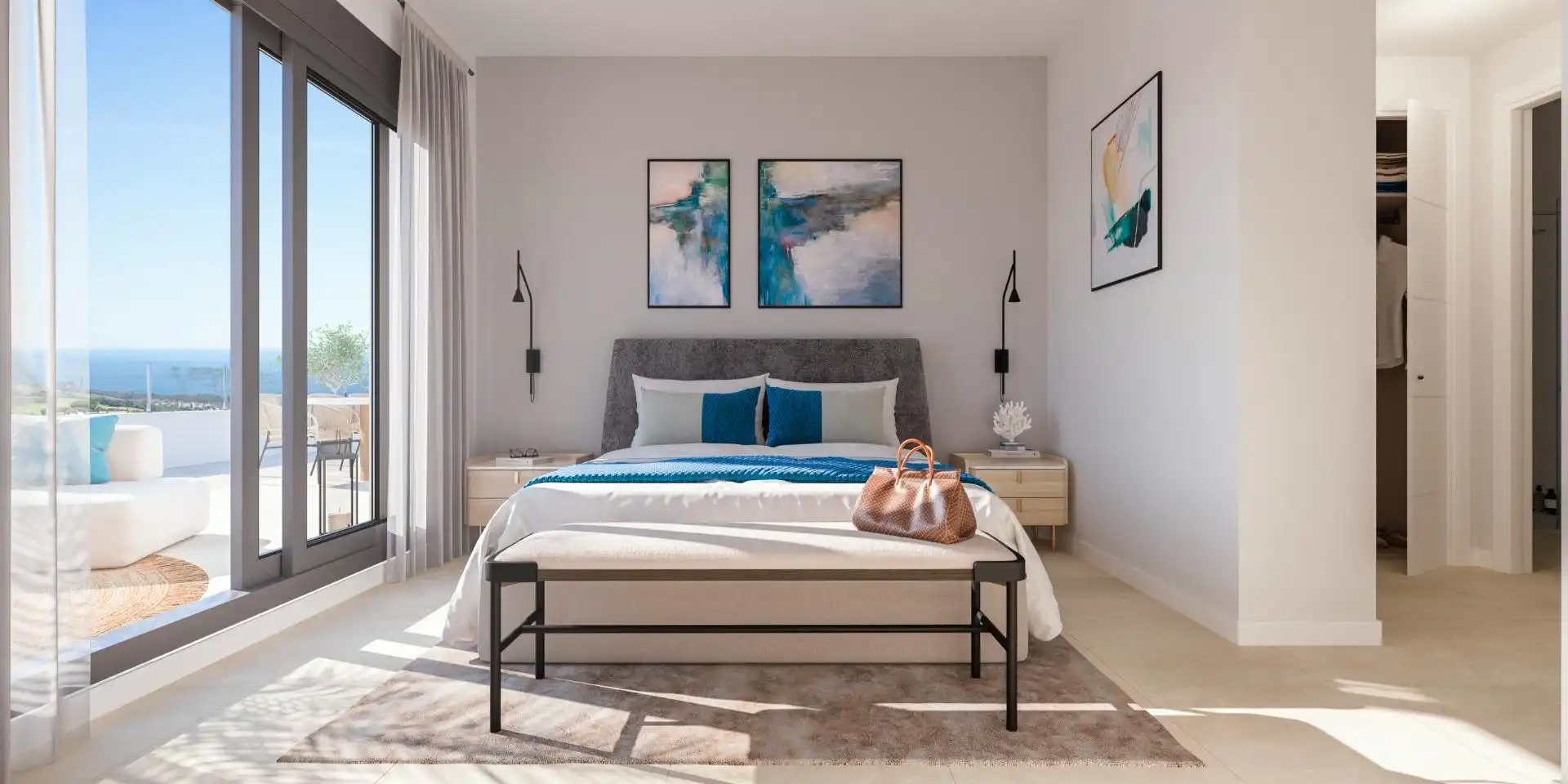 Dormitori de Apartament en venda en San Roque amb Calefacció, Jardí privat i Terrassa