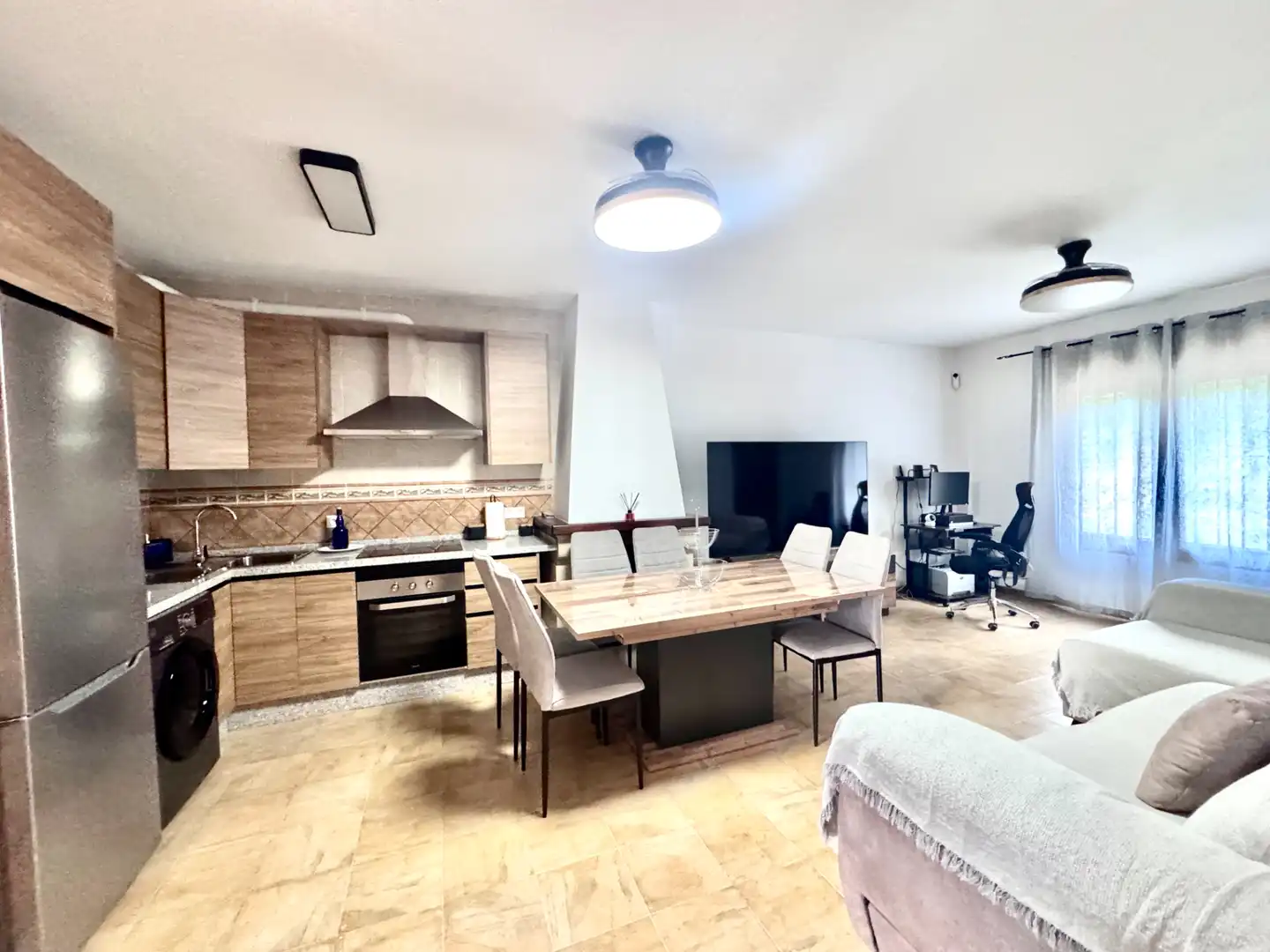 Cocina de Apartamento en venta en Paterna del Río con Terraza, Trastero y Amueblado