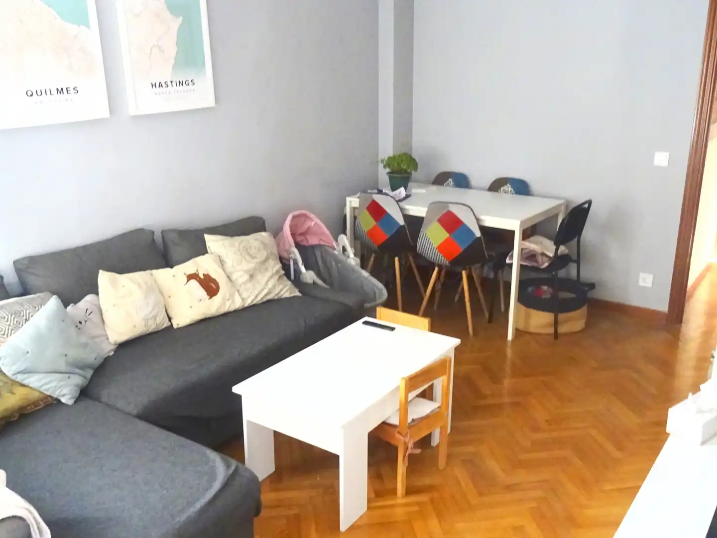 Sala d'estar de Pis en venda en Alcorcón amb Calefacció i Terrassa