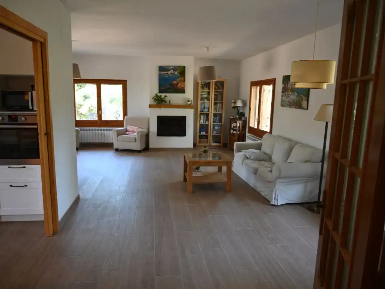 Sala d'estar de Casa o xalet en venda en Sant Antoni de Vilamajor amb Aire condicionat i Balcó