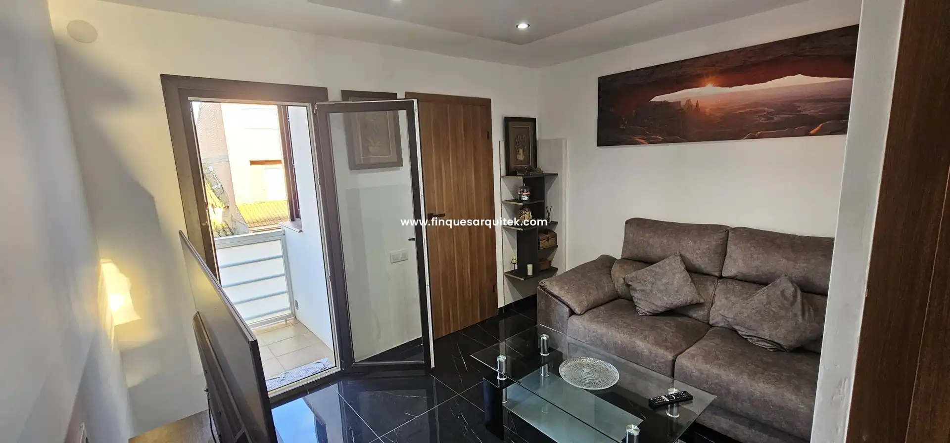 Sala d'estar de Casa o xalet en venda en Rosselló amb Aire condicionat, Jardí privat i Terrassa