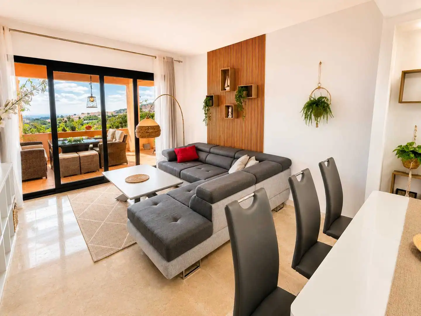 Sala de estar de Apartamento en venta en Manilva con Aire acondicionado, Calefacción y Terraza