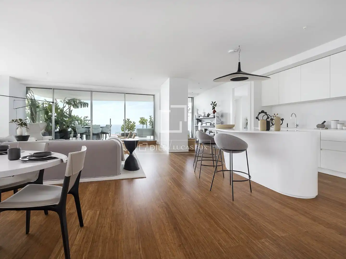 Außenansicht von Wohnung zum Verkauf in Barcelona mit Klimaanlage, Heizung und Parkett
