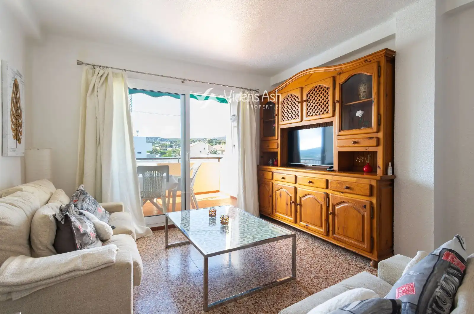 Sala d'estar de Apartament en venda en Jávea / Xàbia amb Terrassa i Moblat
