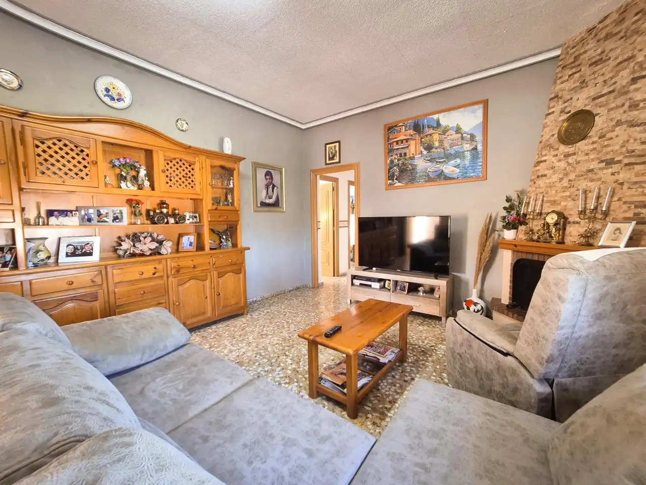 Sala de estar de Casa o chalet en venta en Elche / Elx con Aire acondicionado y Balcón