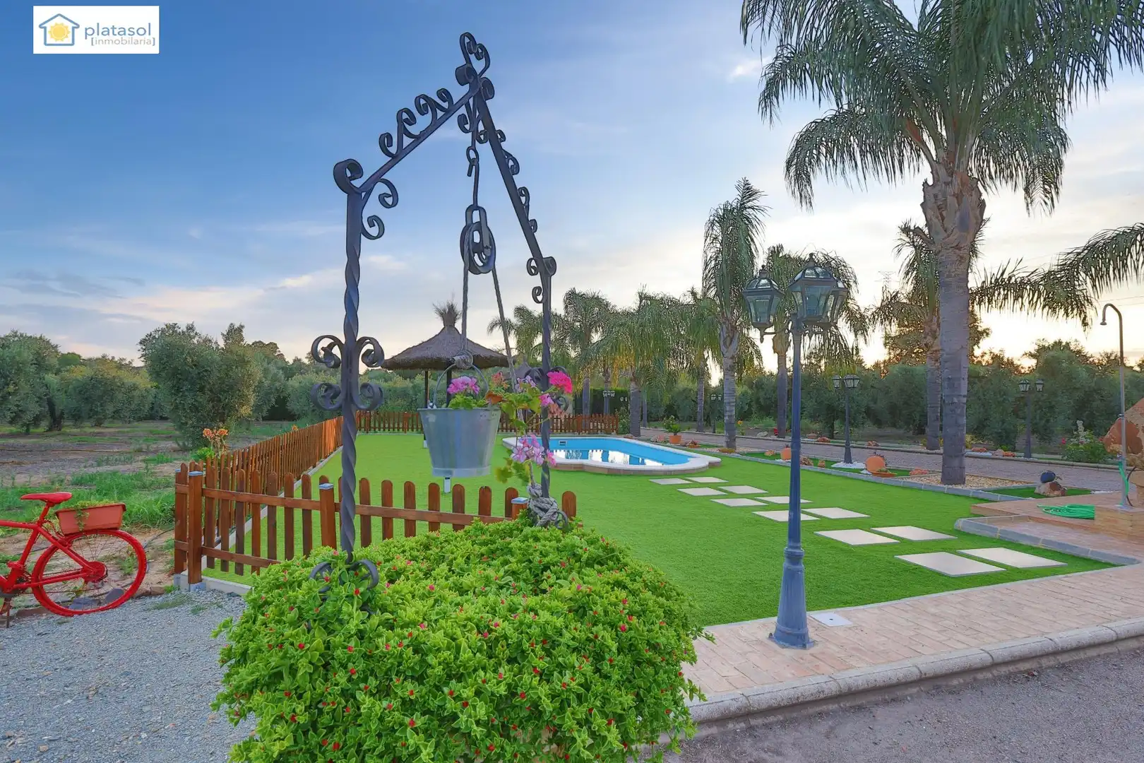 Jardín de Finca rústica en venta en Chucena con Aire acondicionado, Calefacción y Jardín privado