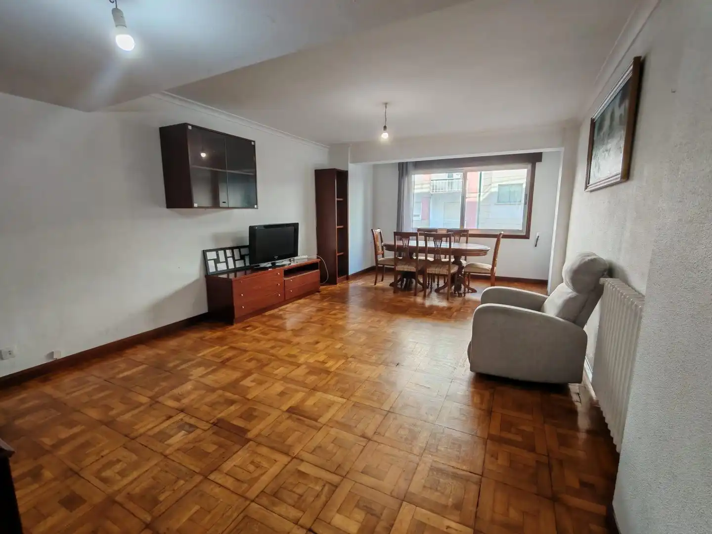 Living room of Flat for rent in Vigo   with Heating, Terrace and Furnished