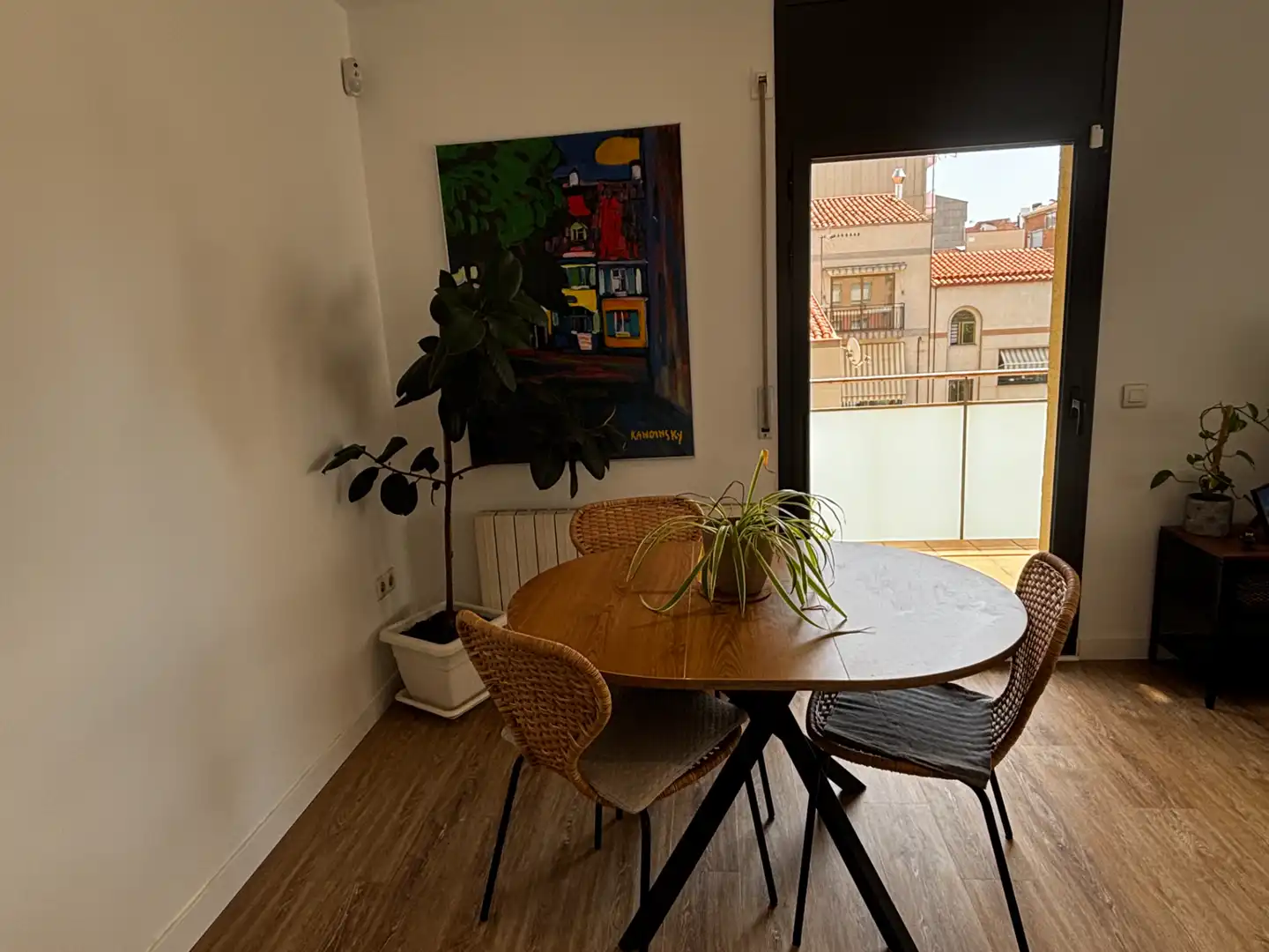 Dining room of Flat for sale in Terrassa  with Air Conditioner, Heating and Parquet flooring