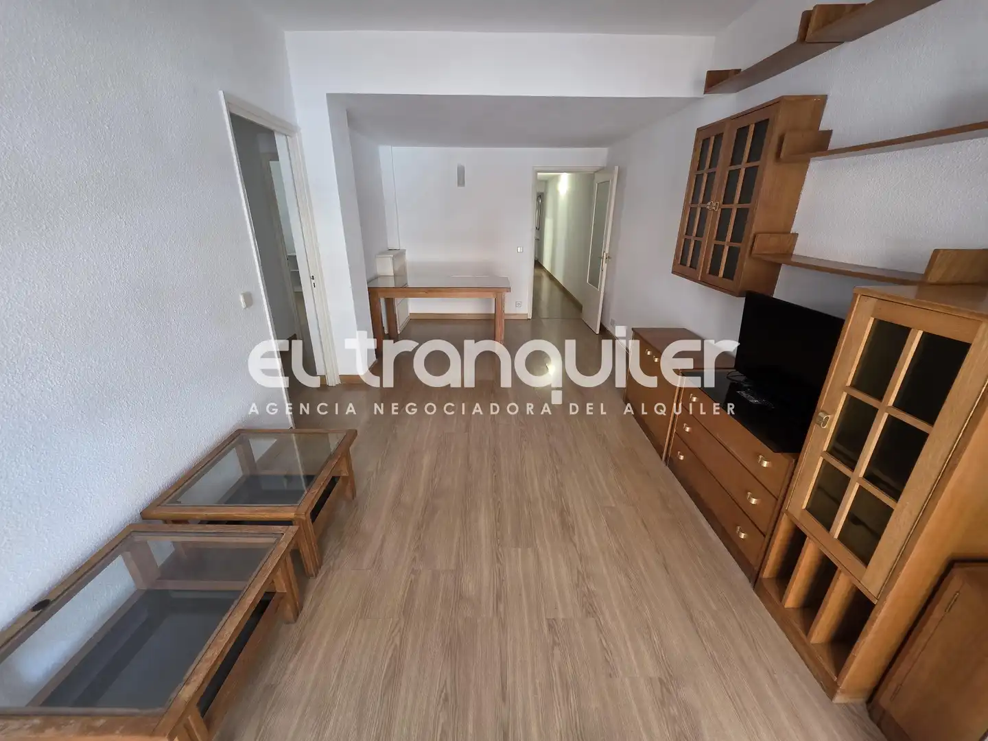 Sala d'estar de Pis de lloguer en Madrid amb Terrassa, Moblat i Rentadora