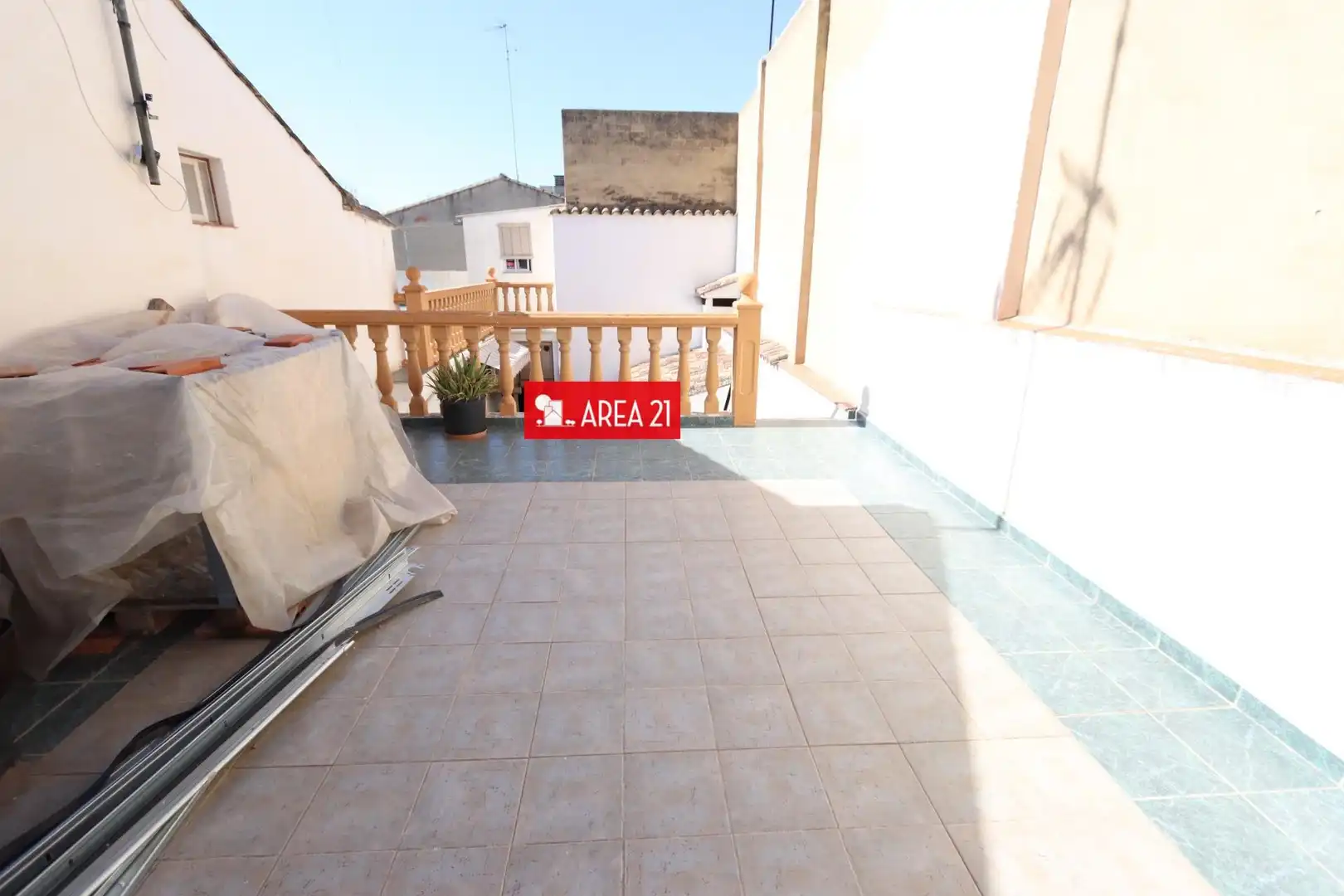 Terraza de Casa o chalet en venta en La Pobla de Vallbona con Aire acondicionado, Terraza y Trastero