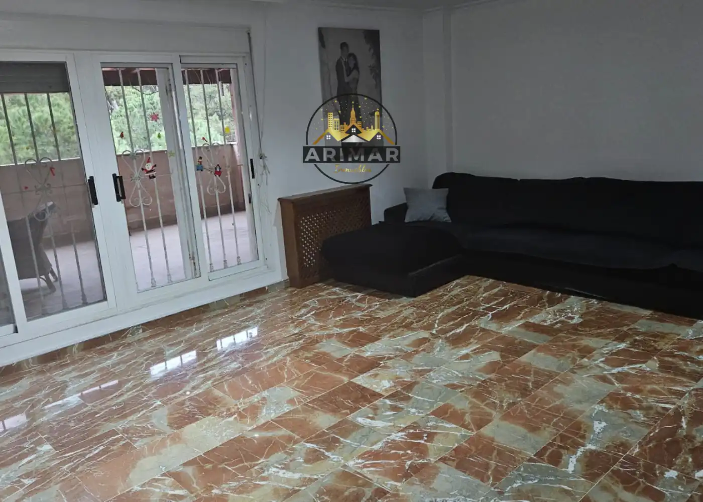 Wohnzimmer von Einfamilien-Reihenhaus zum Verkauf in Castellón de la Plana / Castelló de la Plana mit Klimaanlage, Heizung und Terrasse