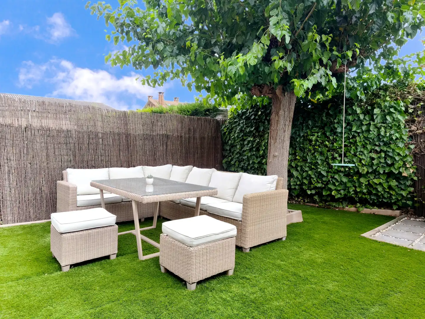 Terrassa de Casa o xalet en venda en Lardero amb Aire condicionat, Calefacció i Jardí privat