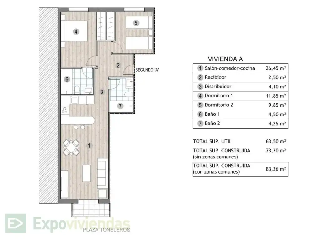 Apartamento con terraza en venta en Puerto de Mazarrón, imagen 12