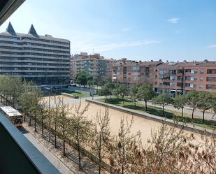 Exterior view of Flat for sale in Girona Capital  with Air Conditioner, Heating and Private garden