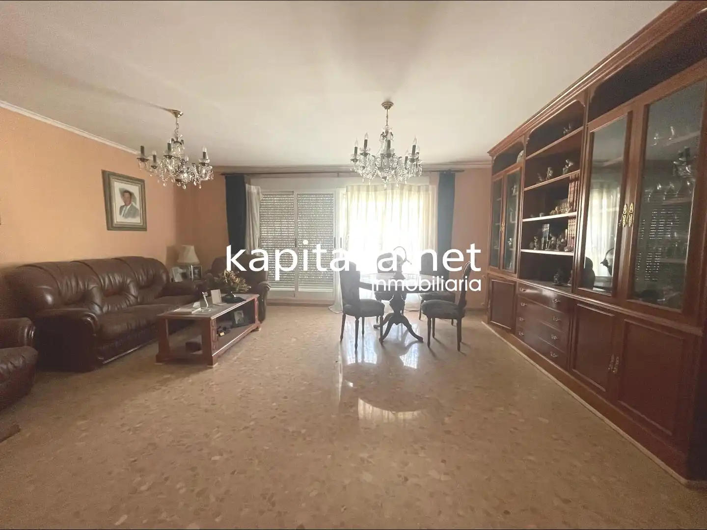 Sala d'estar de Casa adosada en venda en Llanera de Ranes amb Aire condicionat, Terrassa i Balcó