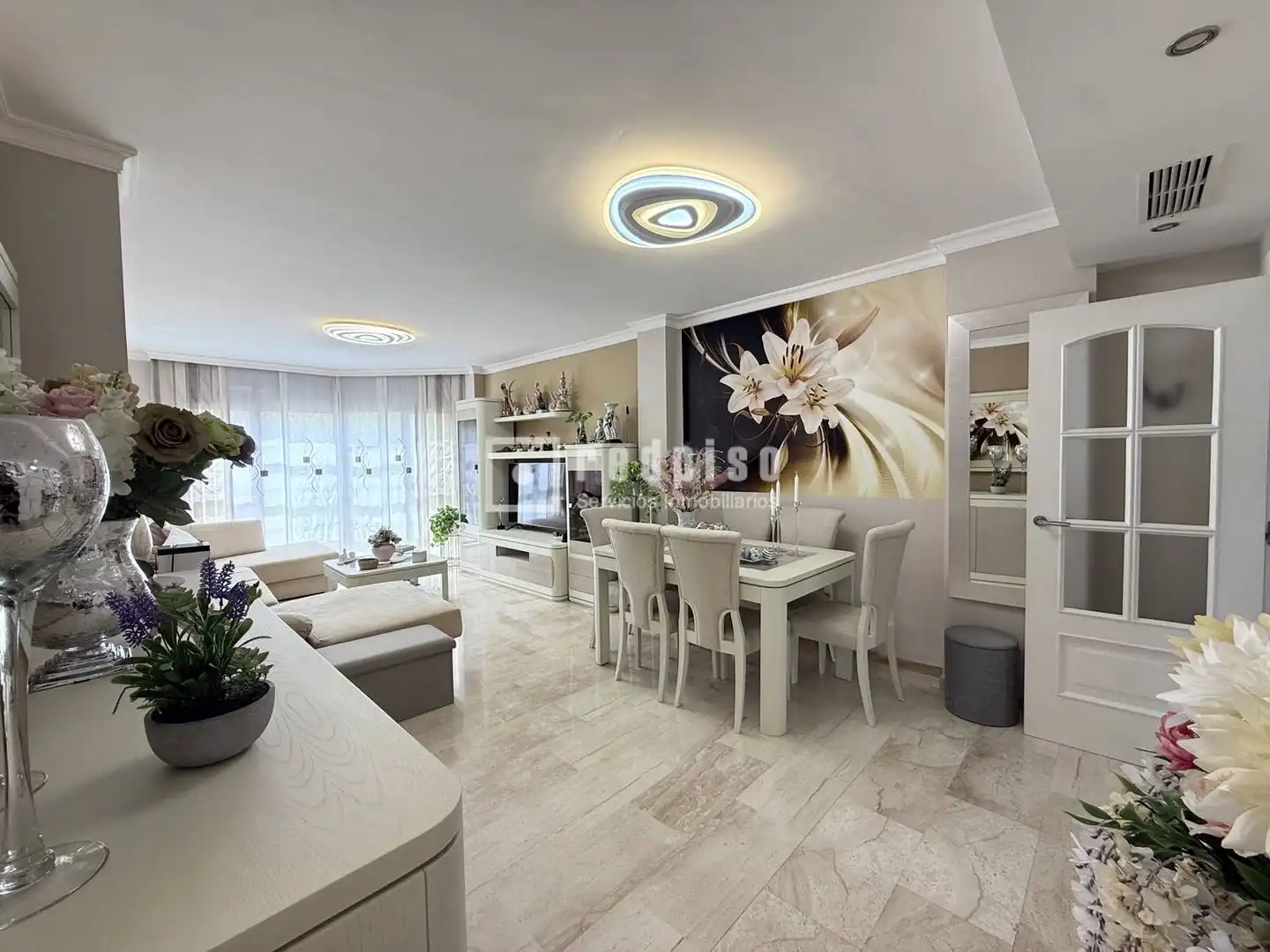Sala de estar de Piso en venta en Málaga con Aire acondicionado, Calefacción y Jardín privado