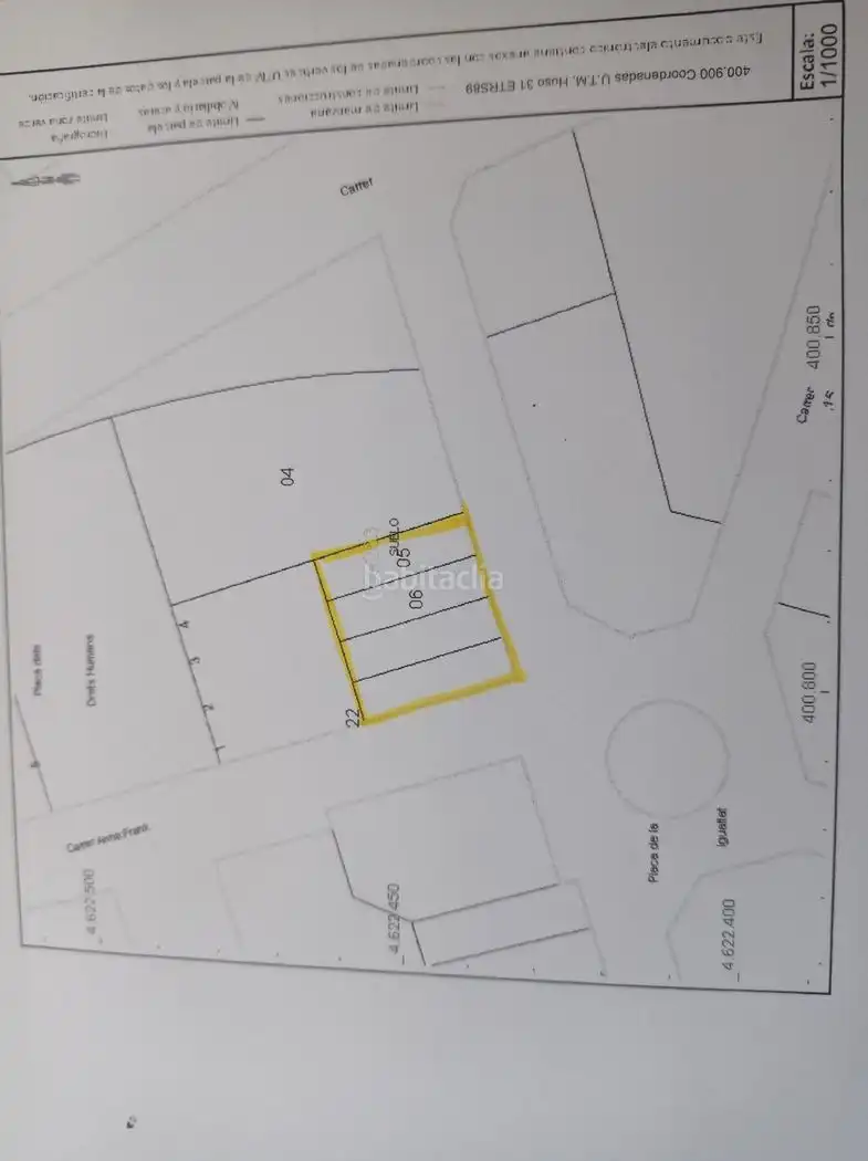 Terreny residencial en venda a Carrer Flors Sirera 12