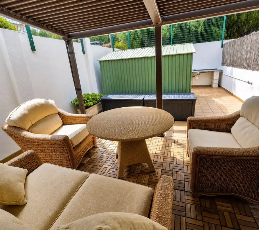 Terrasse von Wohnung zum Verkauf in Manilva mit Terrasse, Möbliert und Ofen