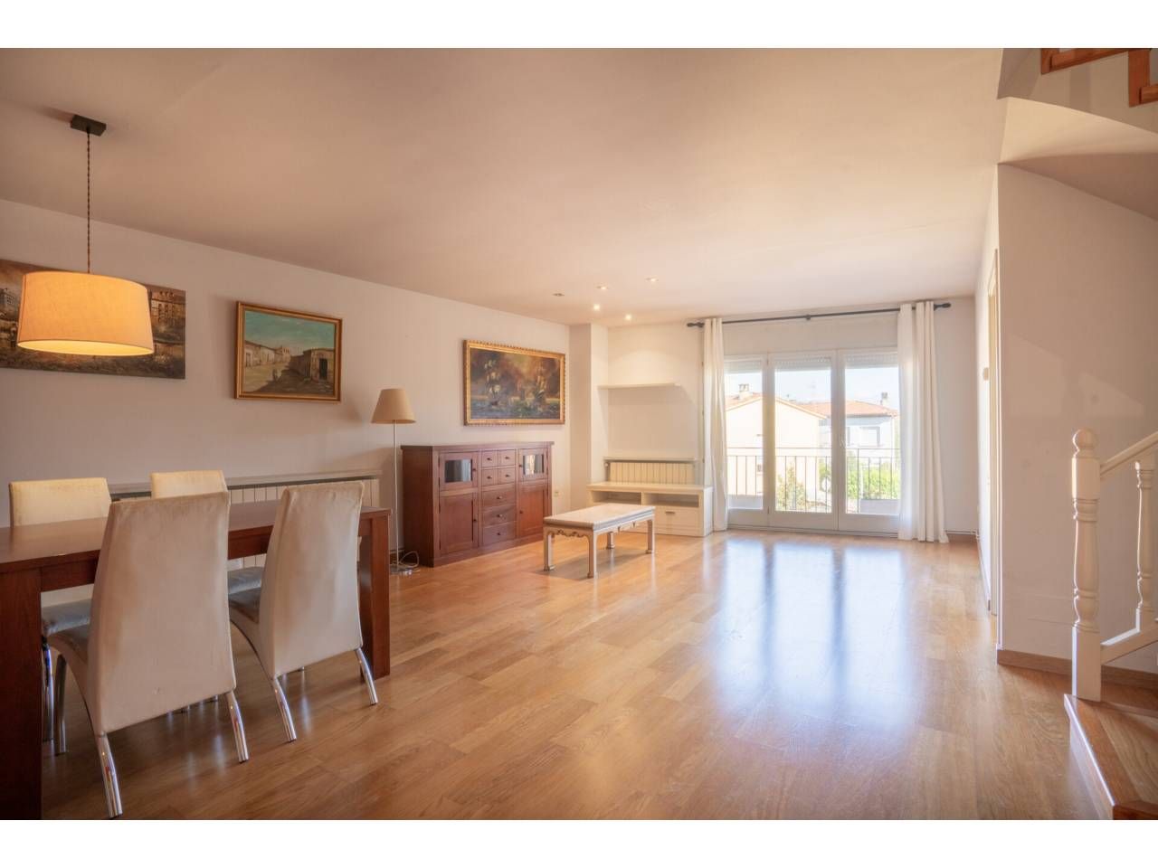 Sala d'estar de Dúplex en venda en Les Masies de Voltregà amb Calefacció, Parquet i Terrassa