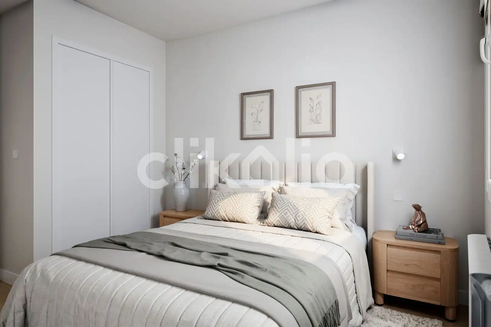 Bedroom of Flat for sale in Madrid  with Air Conditioner and Heating