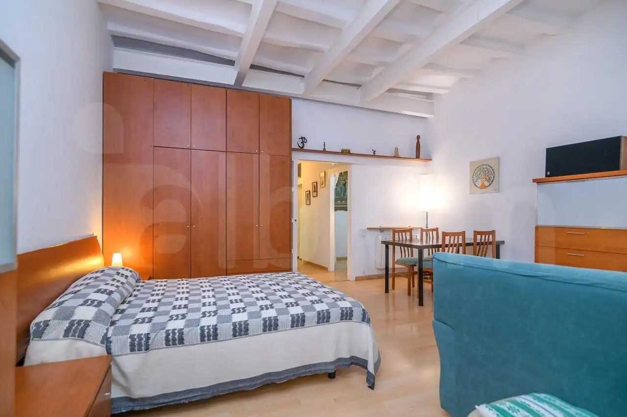 Schlafzimmer von Wohnung zum Verkauf in Barcelona mit Heizung, Parkett und Terrasse