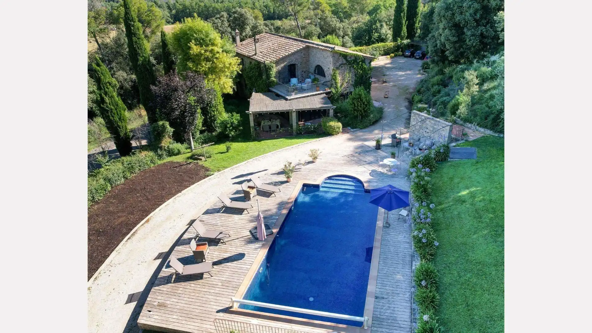 Piscina de Finca rústica en venta en Esponellà con Aire acondicionado, Calefacción y Jardín privado