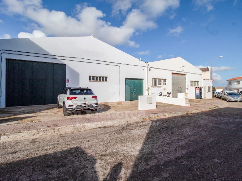Exterior view of Industrial buildings for sale in Es Castell
