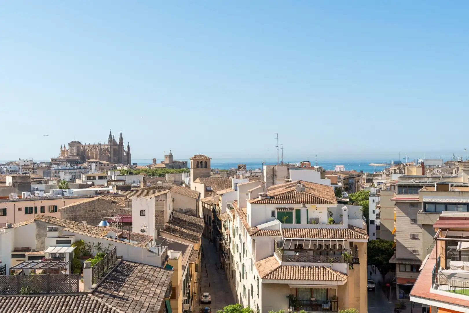 Vista exterior de Pis en venda en  Palma de Mallorca amb Aire condicionat, Terrassa i Balcó