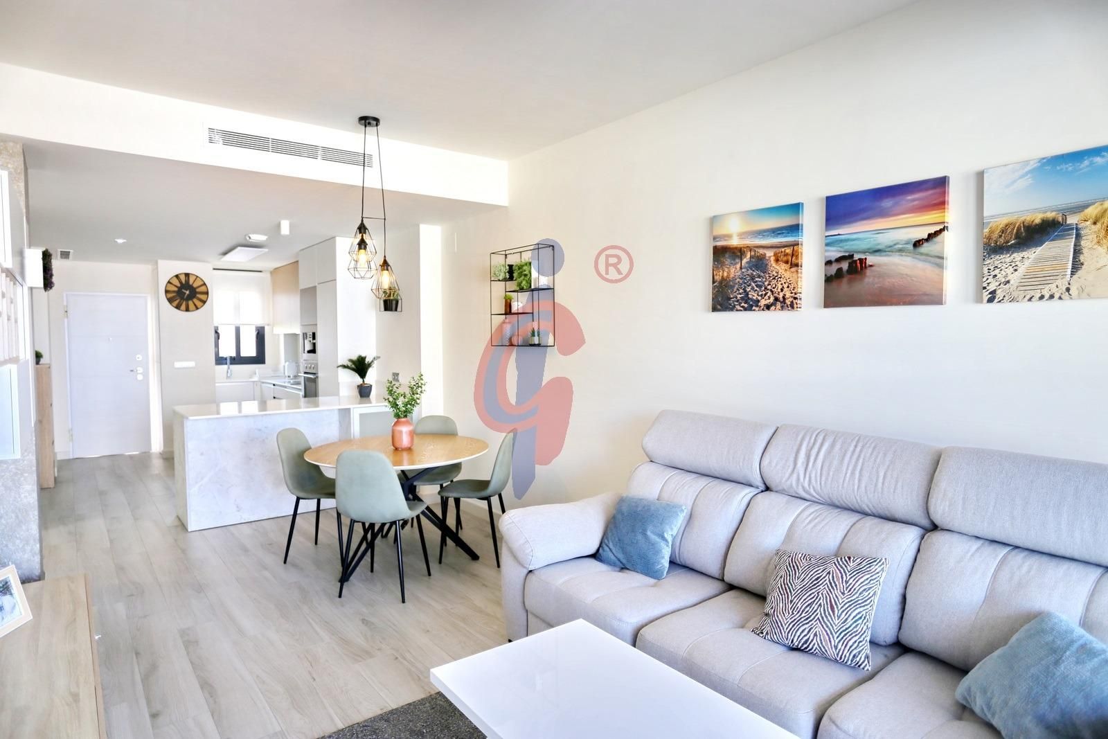 Living room of Apartment for sale in Guardamar del Segura  with Air Conditioner, Private garden and Terrace