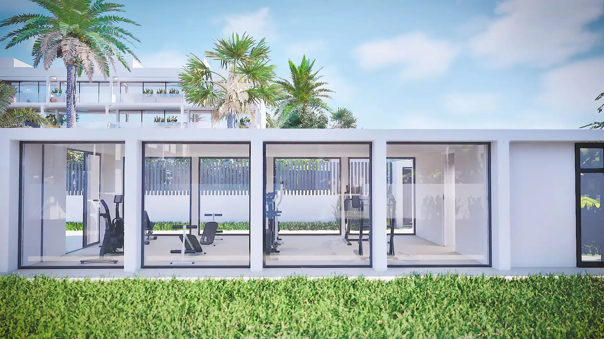 Außenansicht von Erdgeschoss zum Verkauf in Cartagena mit Klimaanlage, Heizung und Privatgarten