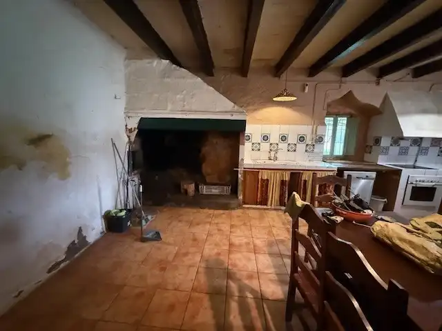 Cuina de Finca rústica en venda en Santa Maria de Palautordera amb Jardí privat i Piscina