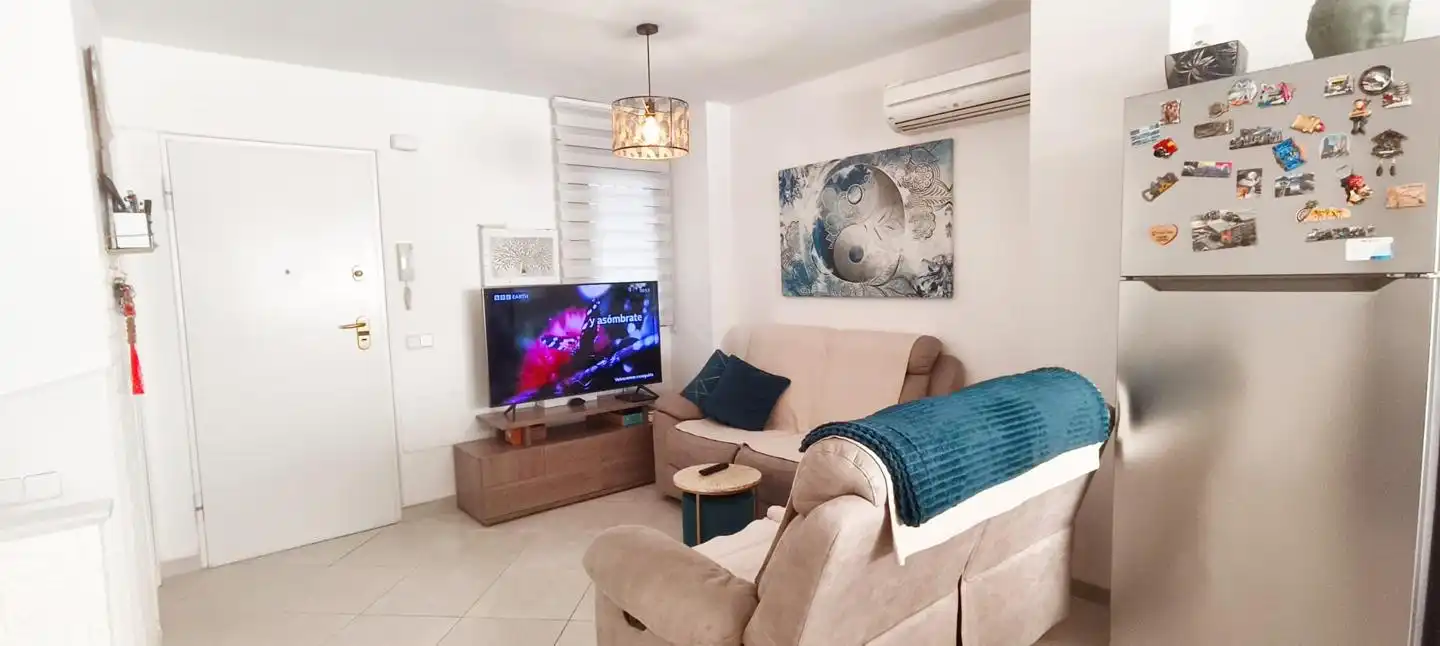 Wohnzimmer von Wohnung zum Verkauf in Garrucha mit Klimaanlage, Terrasse und Abstellraum