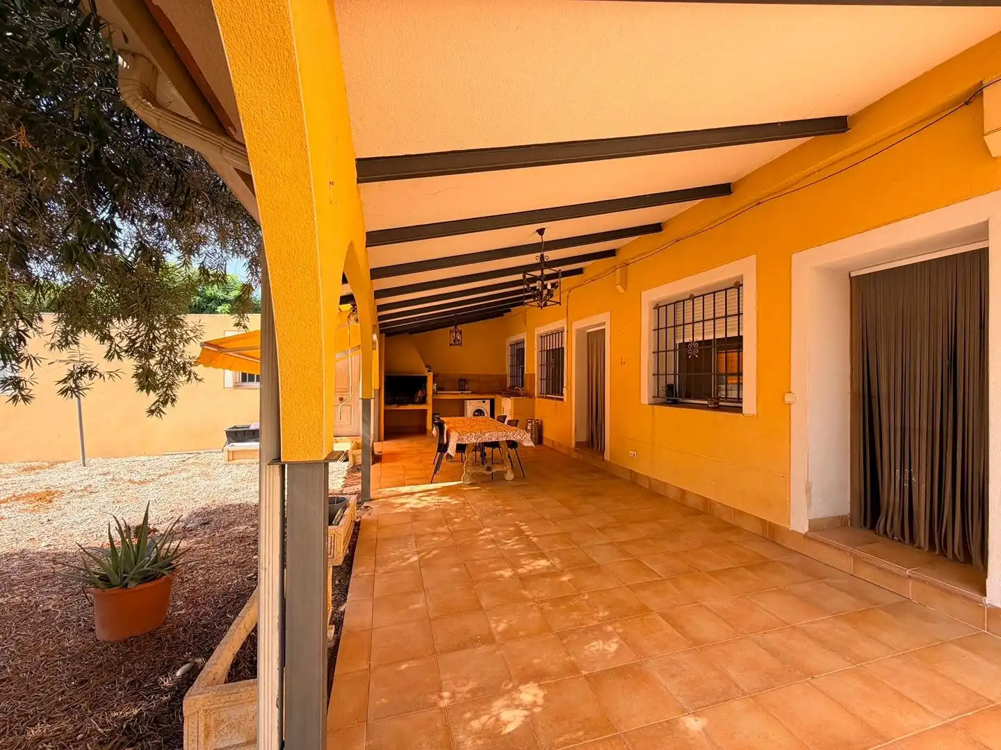 Terraza de Casa o chalet de alquiler en Elche / Elx con Aire acondicionado, Calefacción y Jardín privado