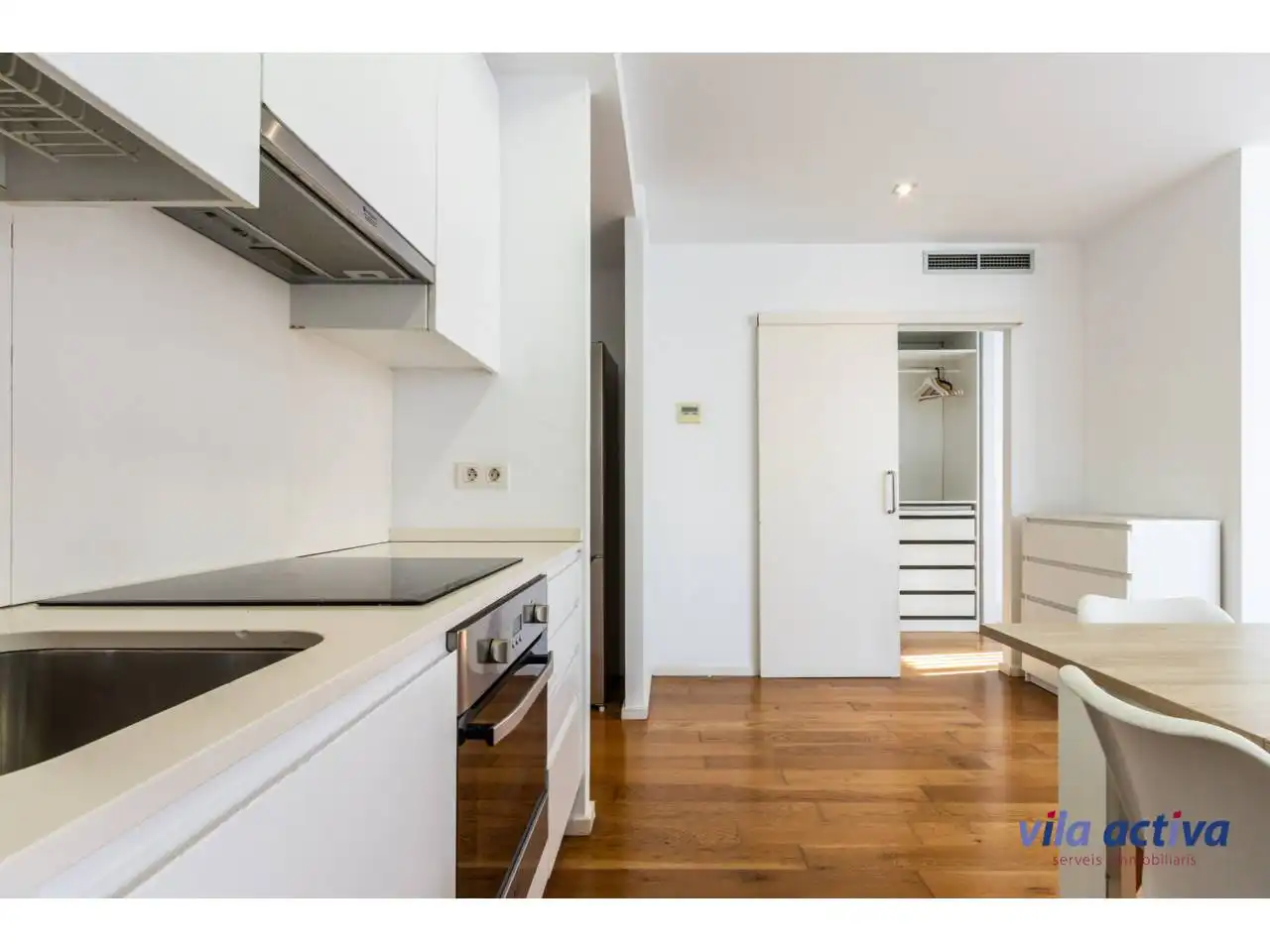 Kitchen of Flat for sale in Sabadell  with Air Conditioner, Heating and Parquet flooring