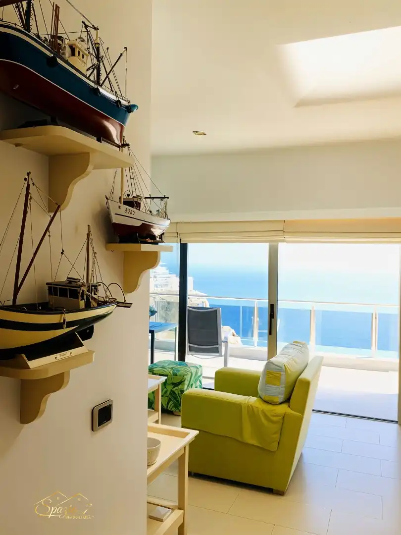 Sala d'estar de Casa o xalet de lloguer en Mogán amb Aire condicionat, Moblat i Forn