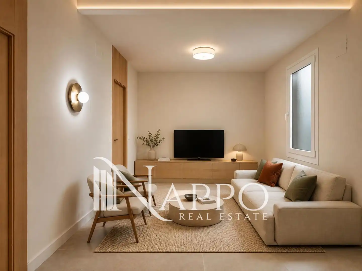 Living room of Flat for sale in Madrid  with Air Conditioner, Heating and Oven