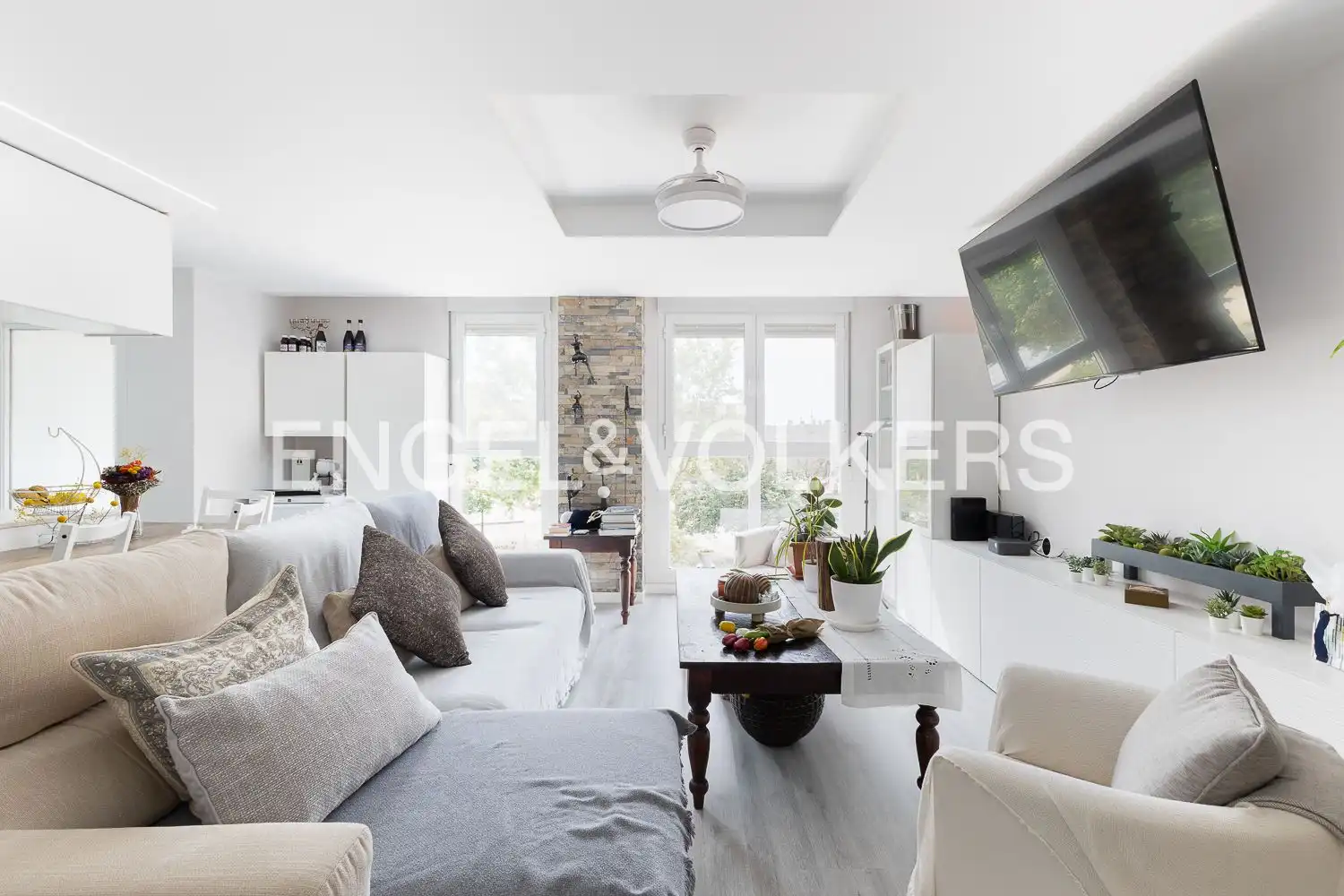 Sala de estar de Piso en venta en  Valencia Capital con Aire acondicionado, Calefacción y Jardín privado