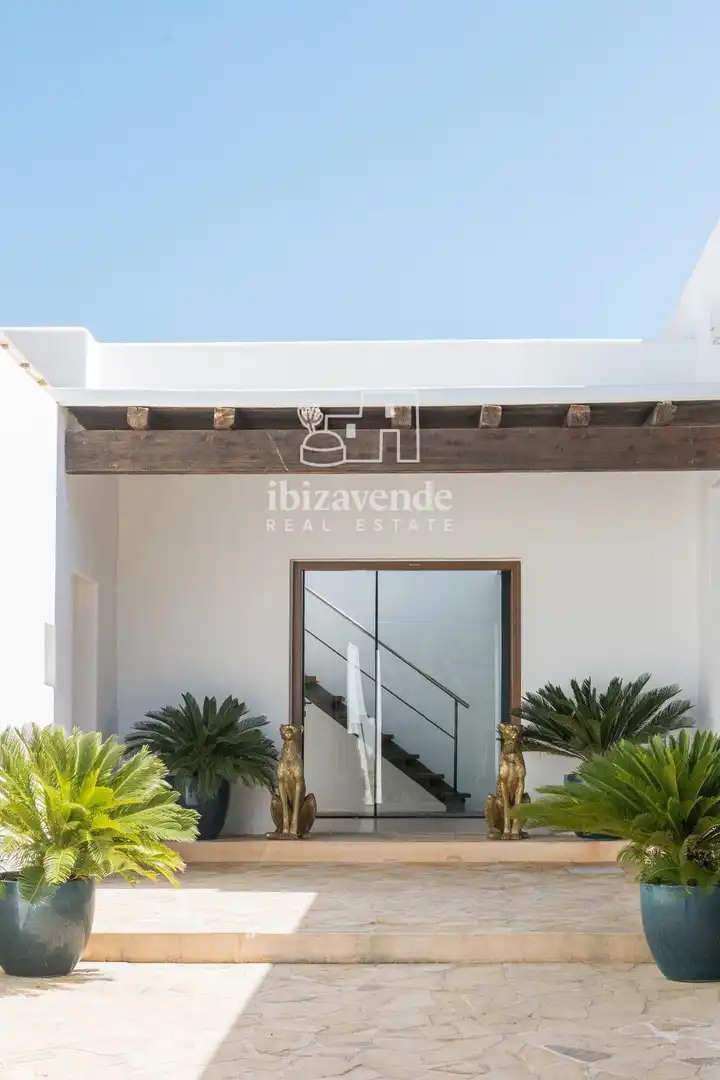 Vista exterior de Casa o chalet de alquiler en Santa Eulària des Riu con Aire acondicionado, Calefacción y Terraza