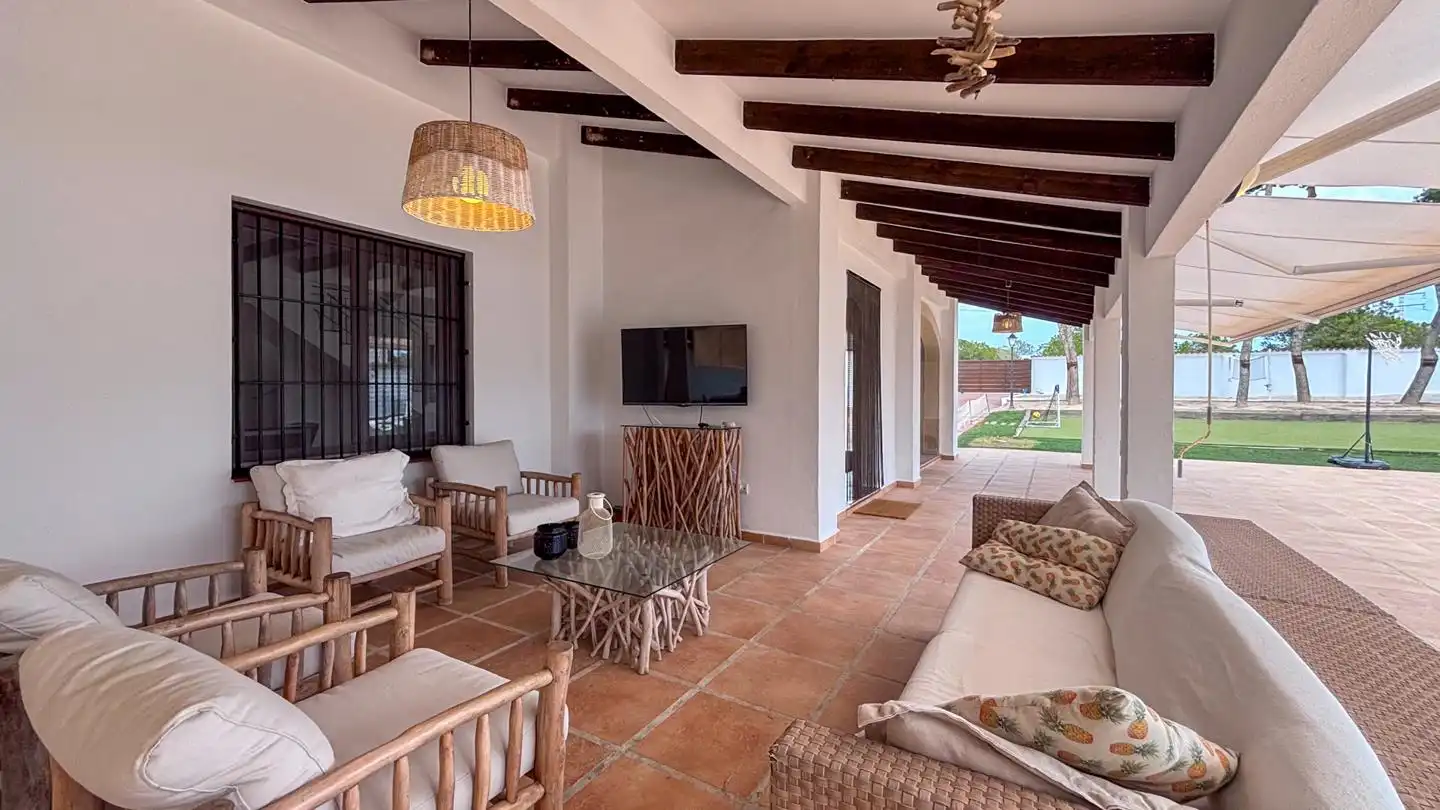 Terraza de Casa o chalet en venta en Santa Pola con Calefacción, Jardín privado y Parquet