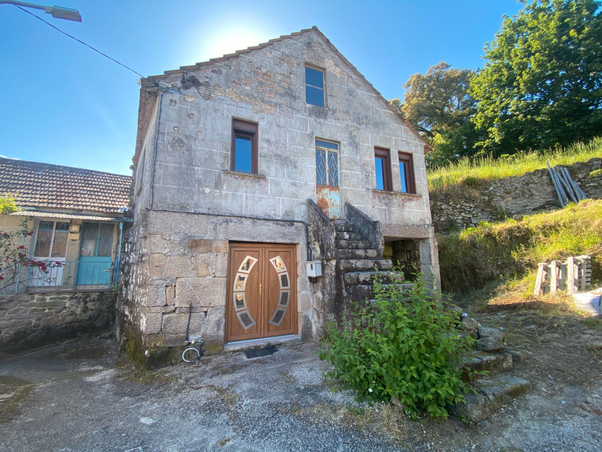 Vista exterior de Casa o xalet en venda en Melón amb Jardí privat i Traster